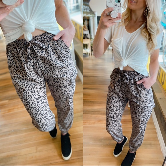 Infinity Raine Pants - WISHING YOU THE BEST CHEETAH JOGGERS
